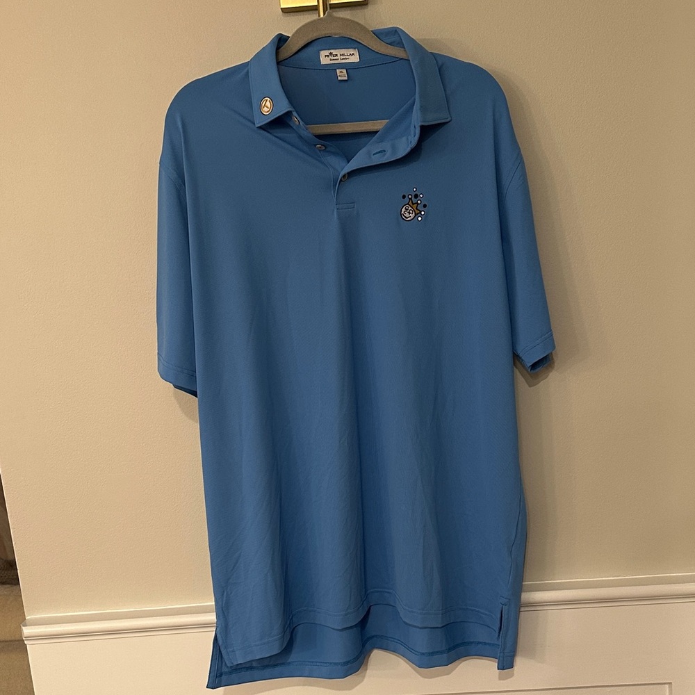 Peter Millar Scotty Cameron Jackpot Johnny Tour Tech Fabric Liberty Blue Polo XL